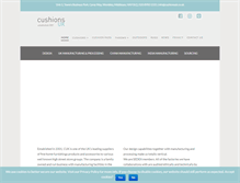 Tablet Screenshot of cushionsuk.com